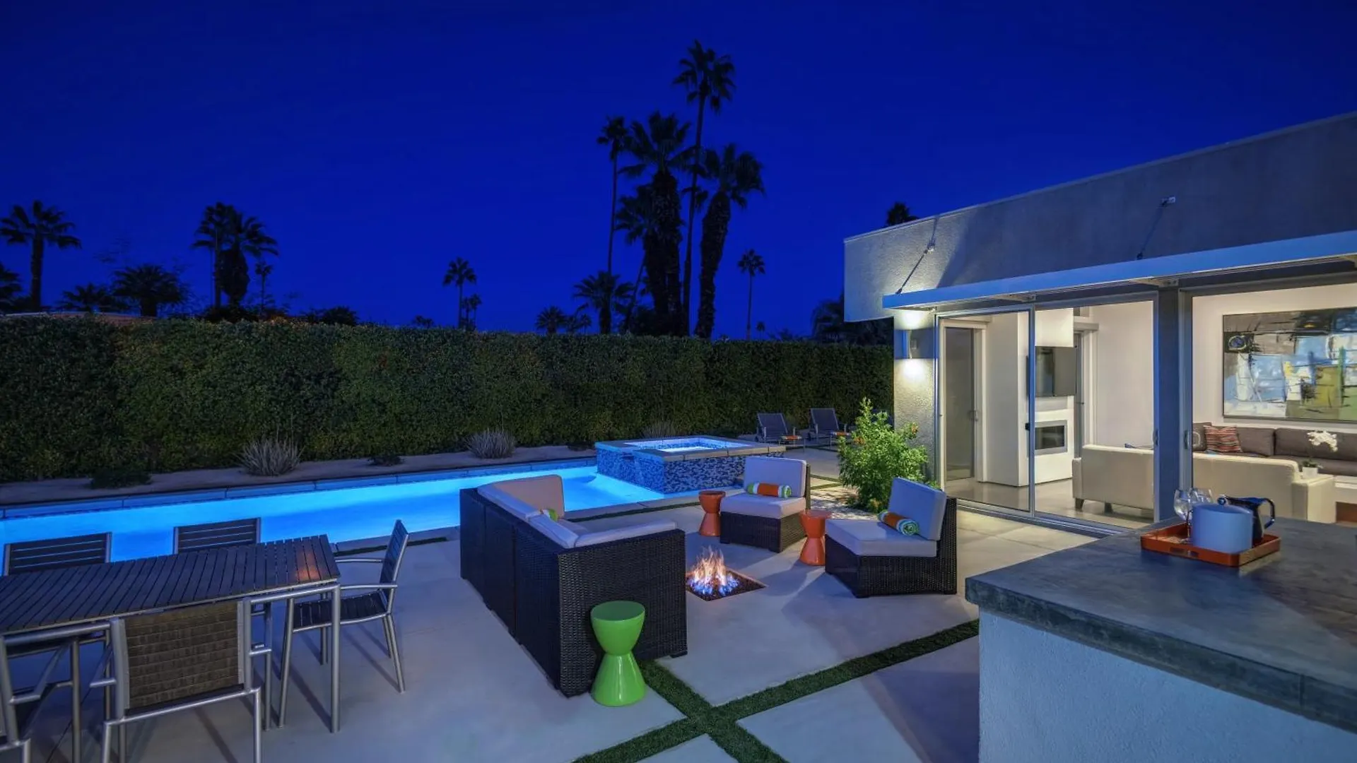 Oranj Door Modern - 4Br Pool, Hot Tub, Large Backyard Βίλα Παλμ Σπρινγκς 0*,