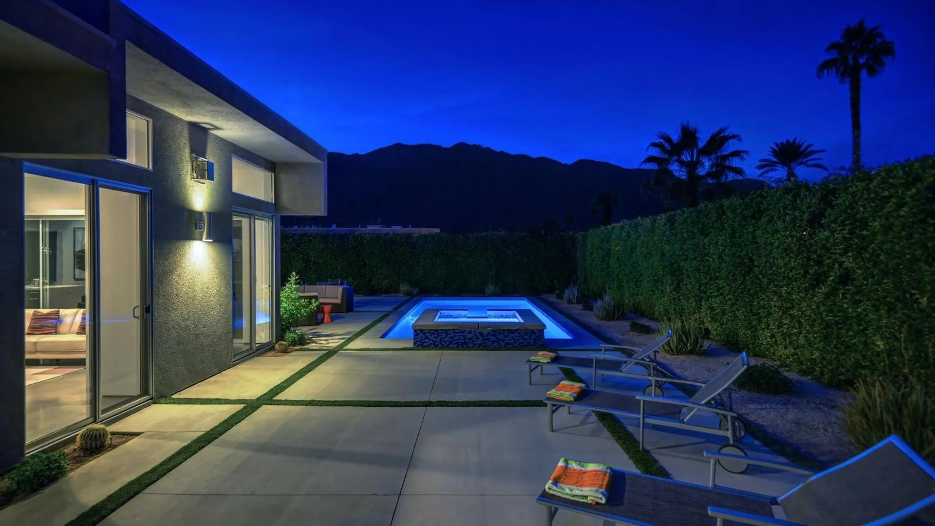 Vila Oranj Door Modern - 4Br Pool, Hot Tub, Large Backyard Palm Springs